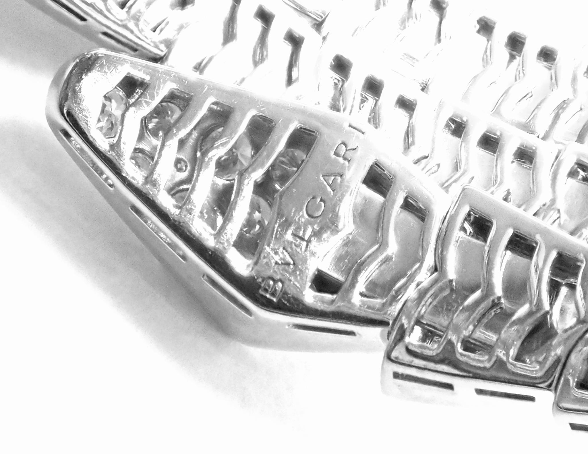Bulgari Bvlgari Serpenti Viper Schlange Zwei-Spulen-Diamant  WH Gold-Armreif 5