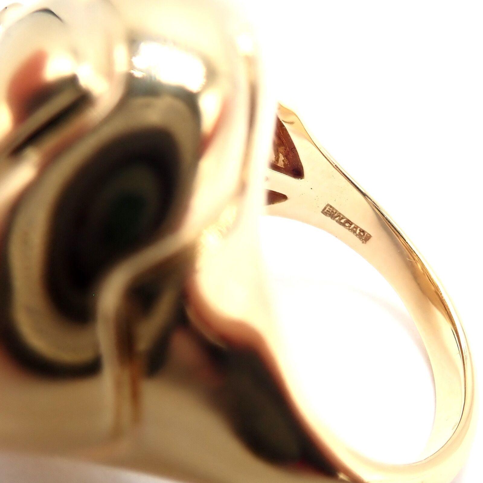 Bulgari Bvlgari Star Of David Shape Citrine Bombe Yellow Gold Ring For Sale 3