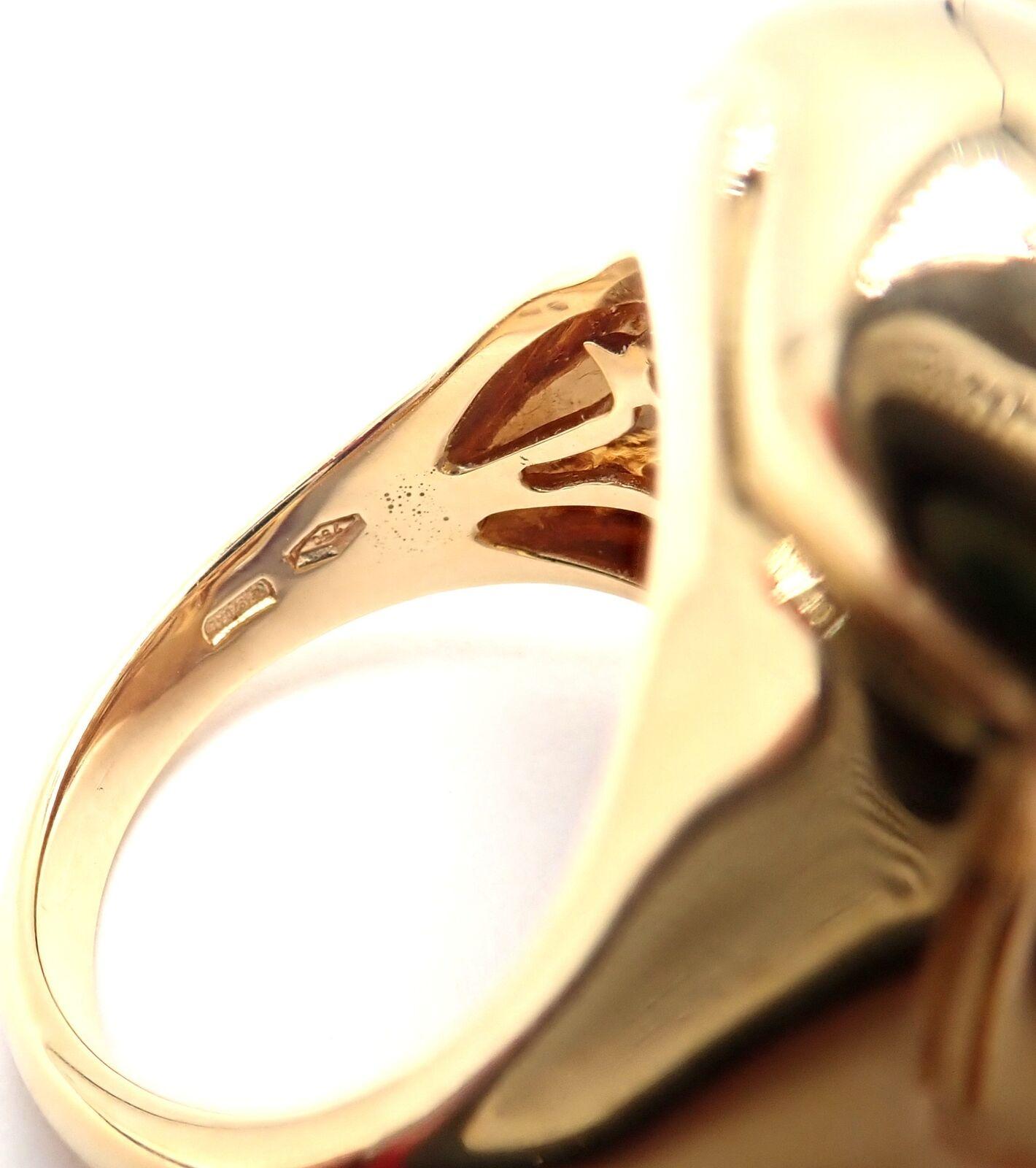 Bulgari Bvlgari Star Of David Shape Citrine Bombe Yellow Gold Ring For Sale 4
