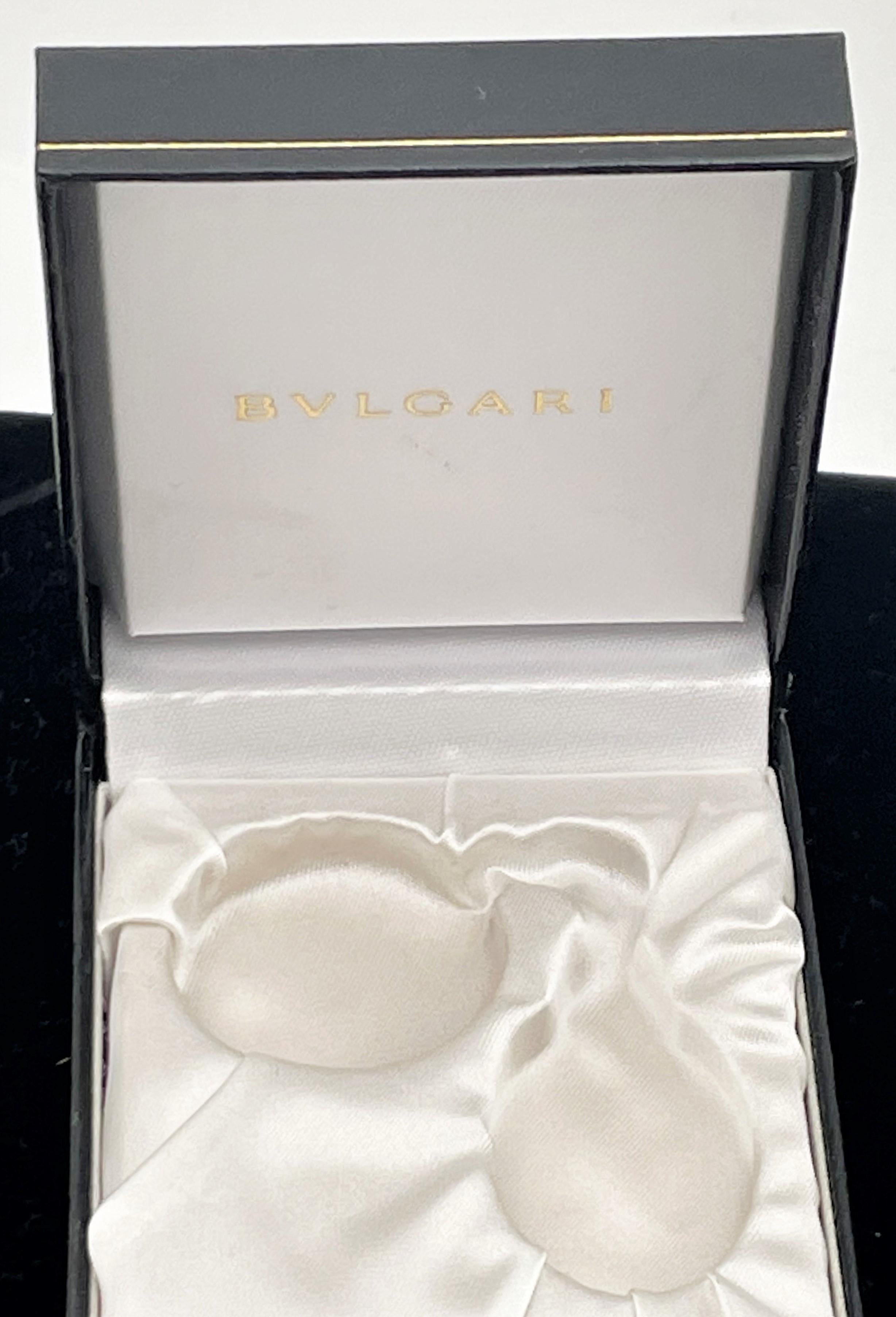 Bulgari Bvlgari Sterling Silver Lucky 7 Keychain New in Box For Sale 1
