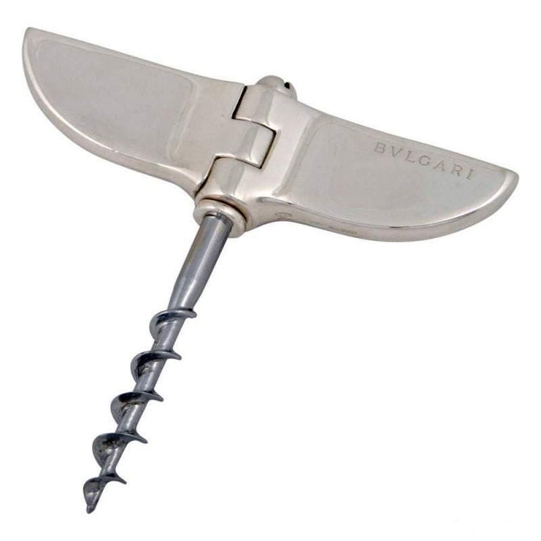 Bulgari / Bvlgari Sterling Silver PropellerStyle Corkscrew in Modern