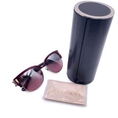 Bulgari Bvlgari Sonnenbrille 8189 Burgunderrot Gold Metall 55/18 135 mm
