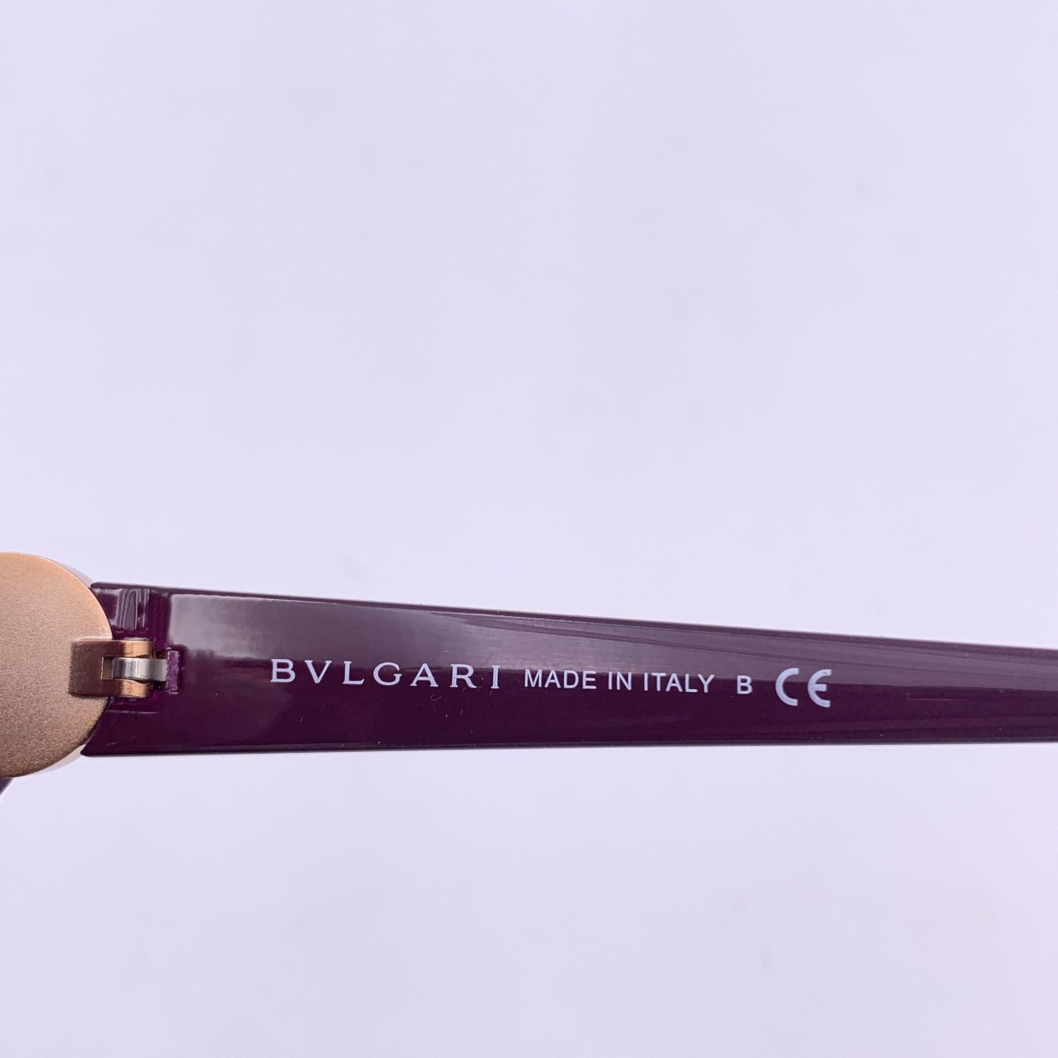 Women's Bulgari Bvlgari Sunglasses 8189 Burgundy Gold Metal 55/18 135mm