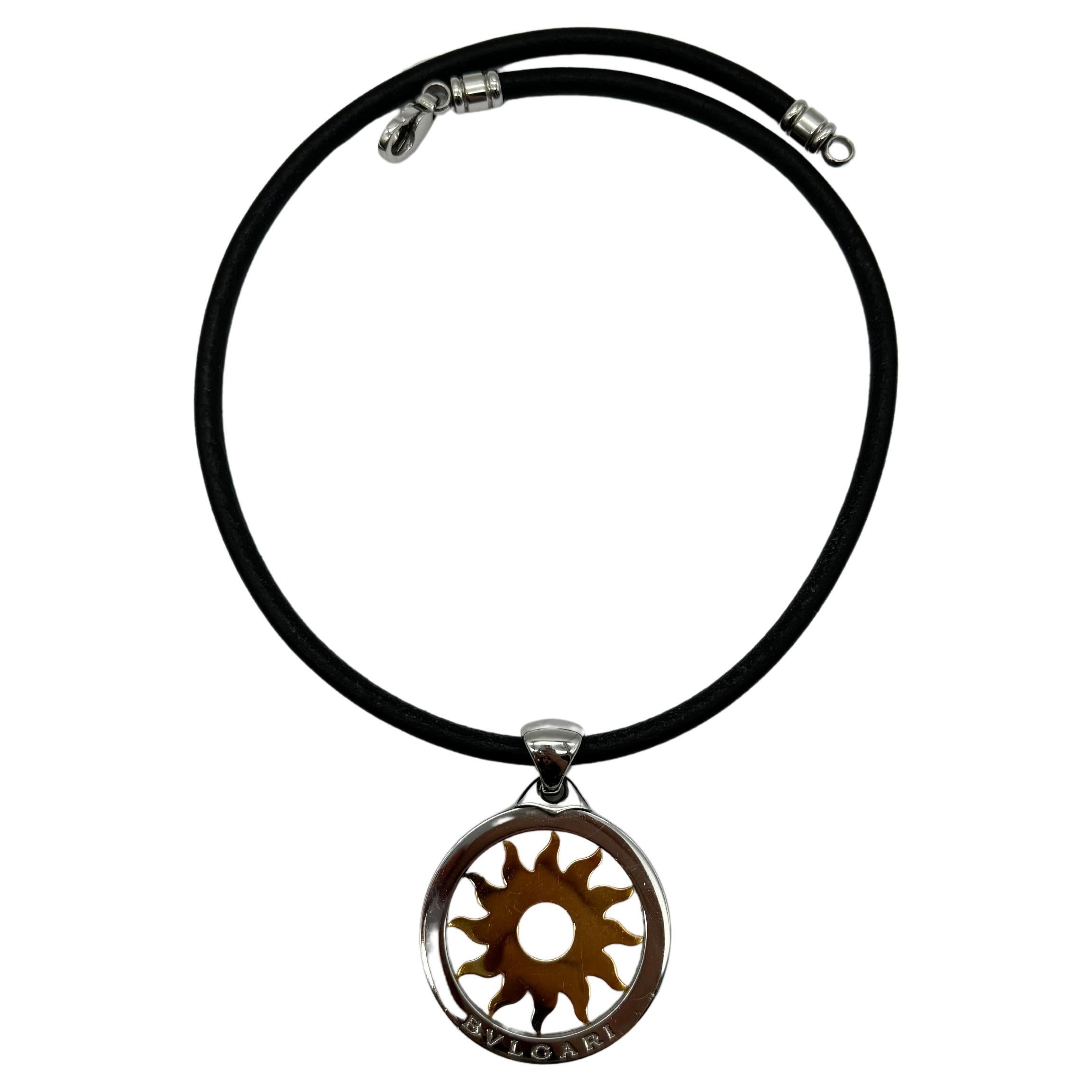 Bulgari/Bvlgari Tondo necklace Colliers sun in 18k gold 3