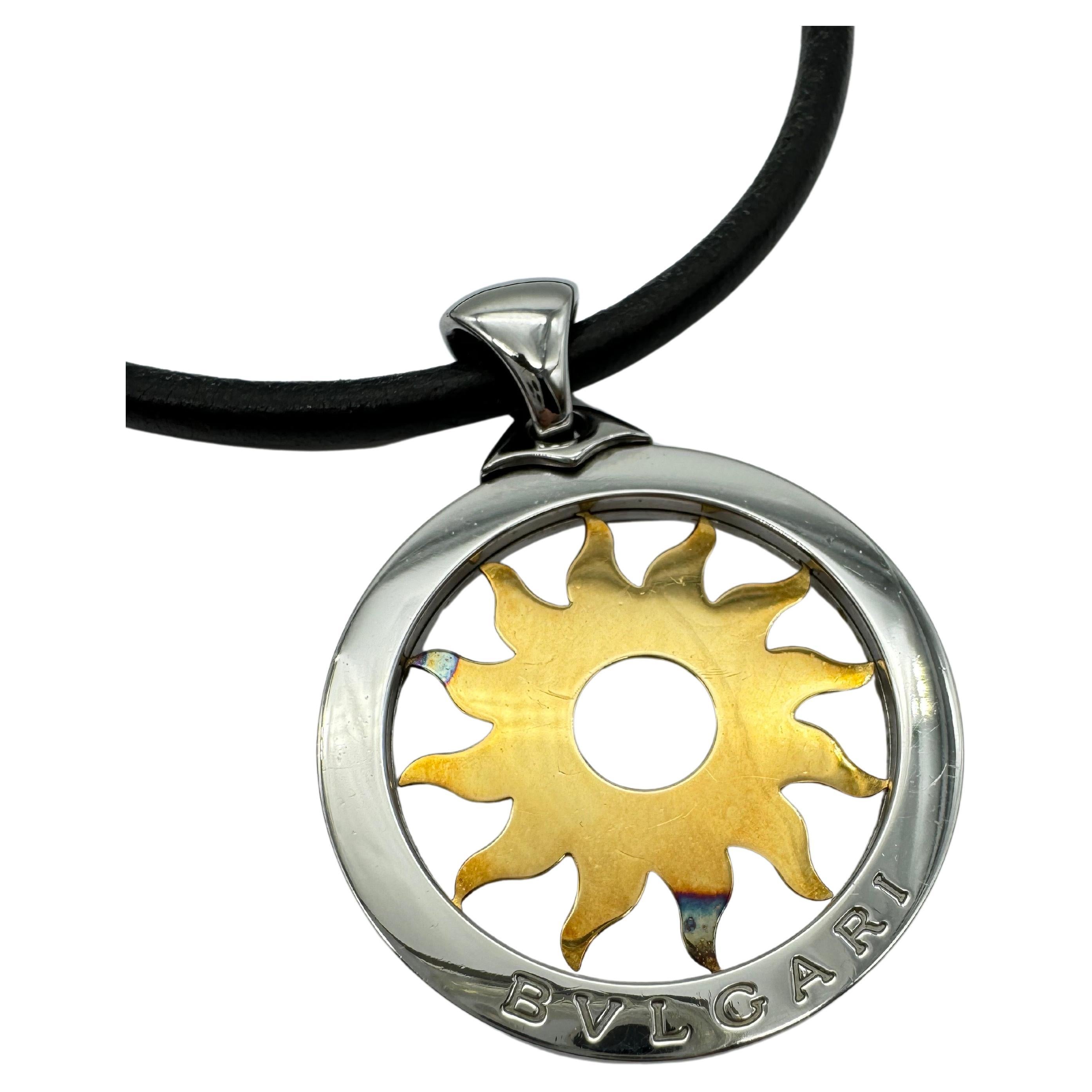 Aesthetic Movement Bulgari/Bvlgari Tondo necklace Colliers sun in 18k gold