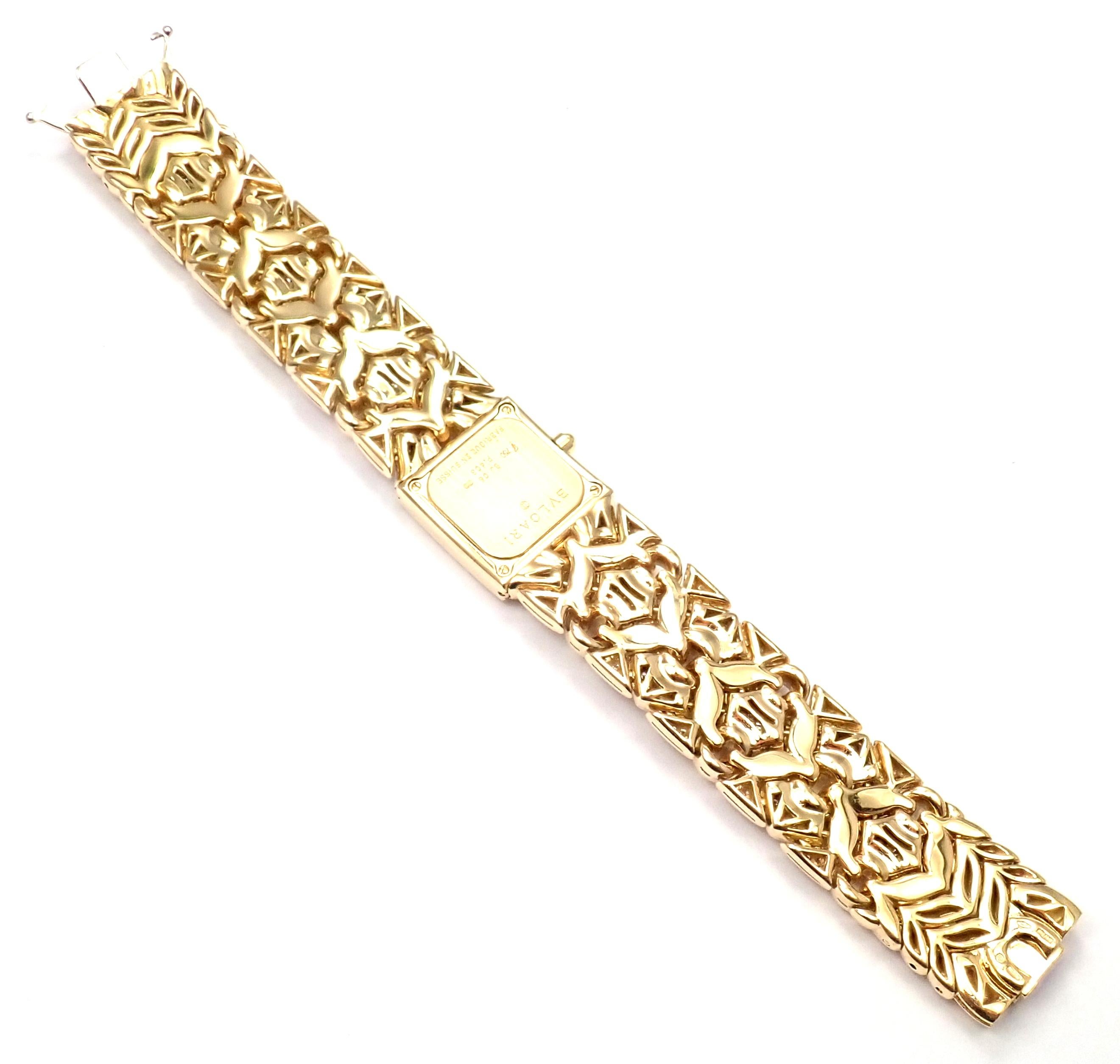 Brilliant Cut Bulgari Bvlgari Trika Diamond Yellow Gold Watch