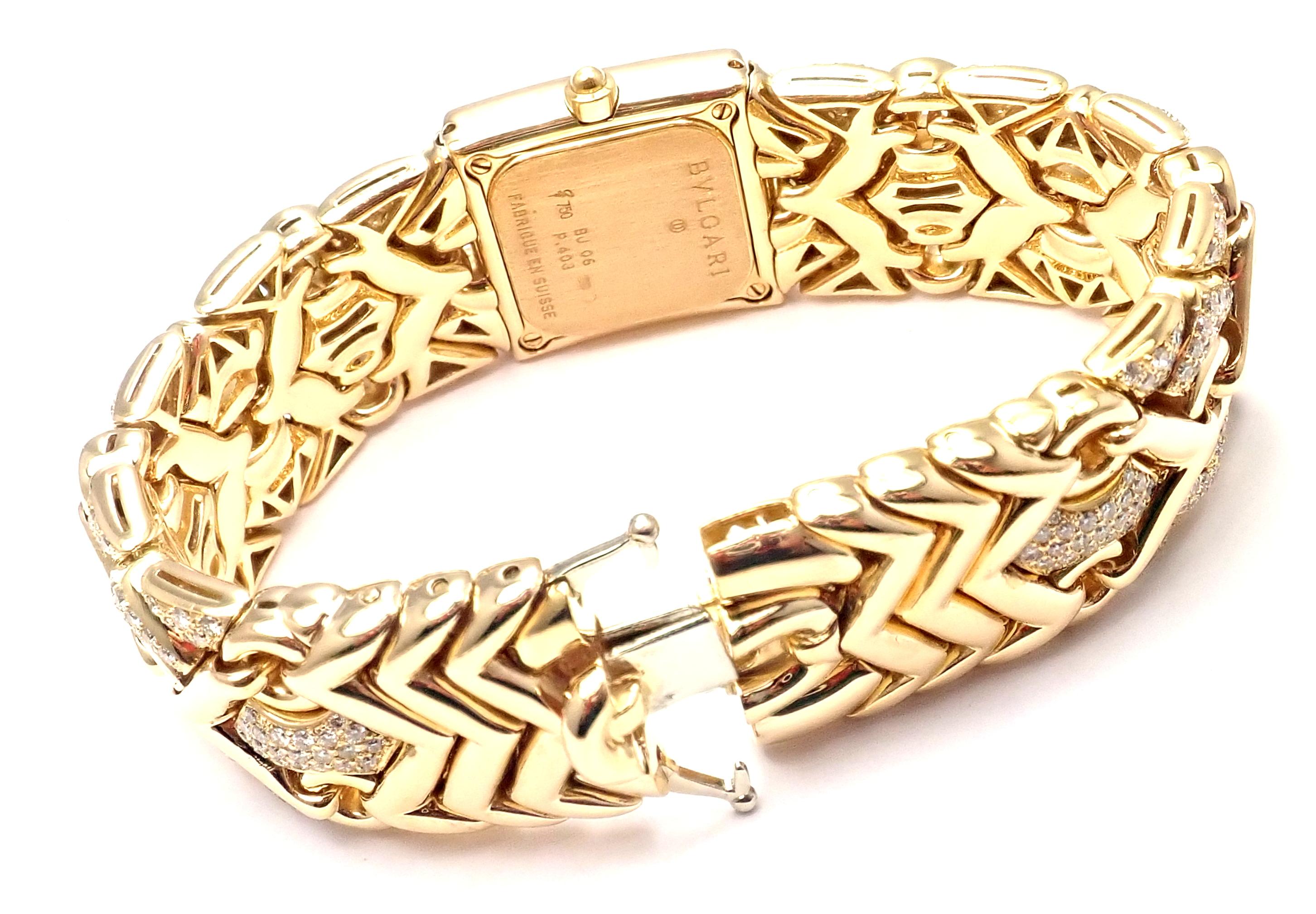 Bulgari: Gelbgolduhr Bvlgari Trika mit Diamanten 3