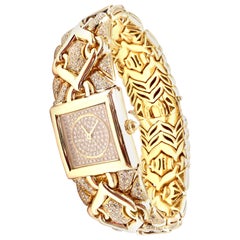 Bulgari Montre Bvlgari Trika en or jaune et diamants