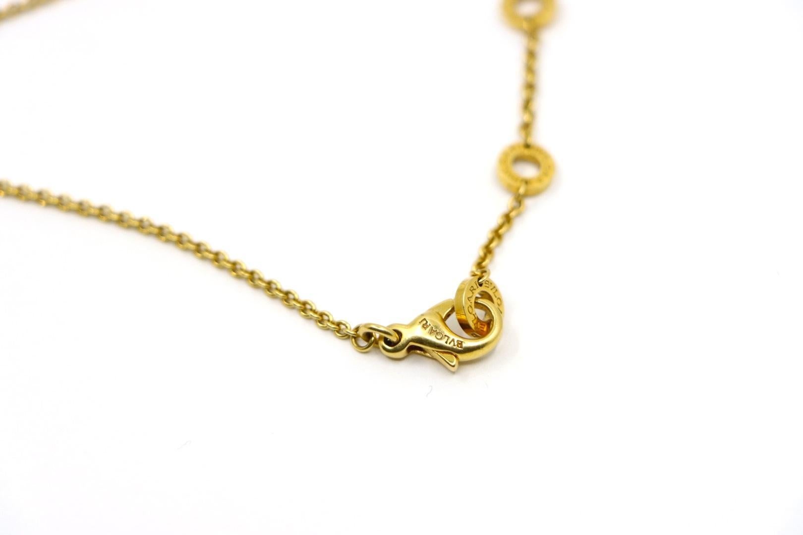 Bulgari B.Zero 18K Gold Multi Gemstone Necklace 7