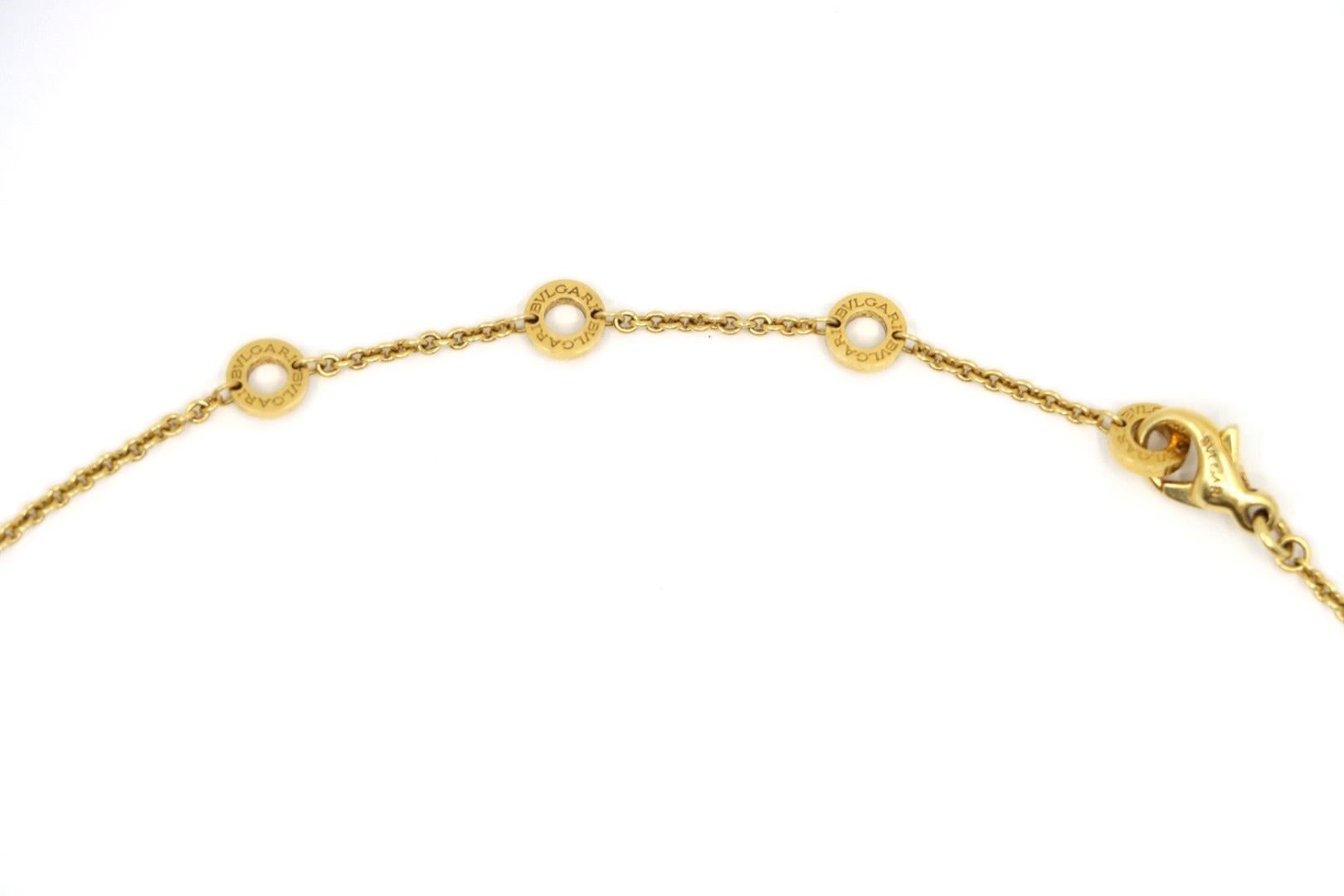 Bulgari B.Zero 18K Gold Multi Gemstone Necklace 4