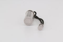 Boîte à pilules B.Zero 925 en argent sterling et cuir de cordon Bulgari