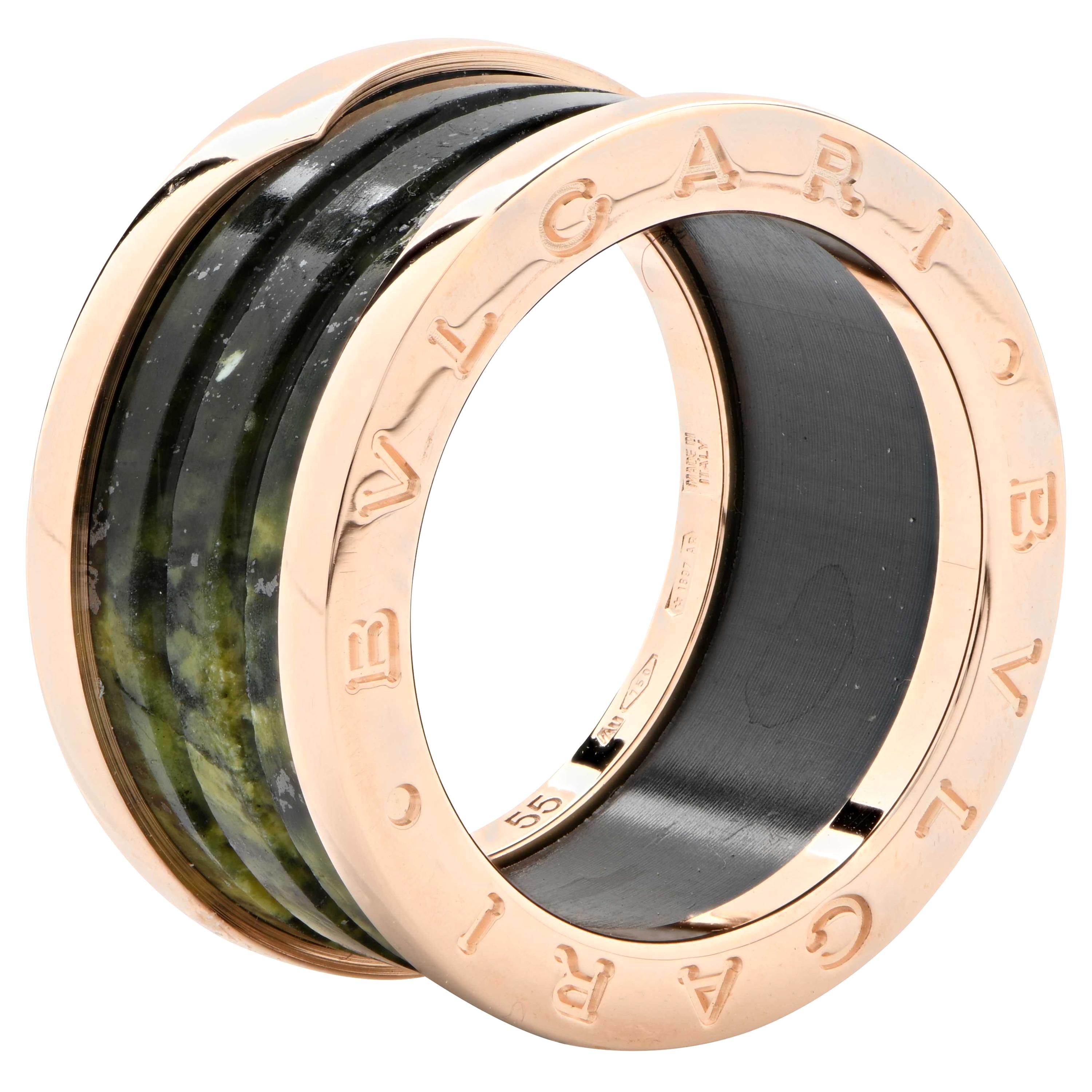 Bulgari B.Zero Marble Rose Gold Ring at 1stDibs | bulgari bzero ring,  bvlgari marble ring