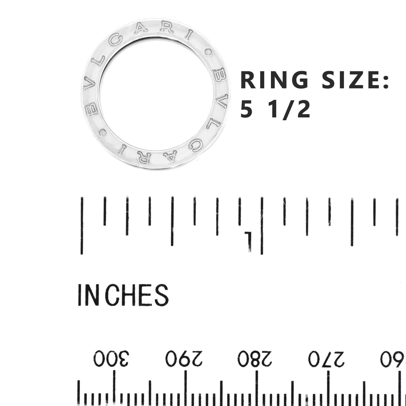 Bulgari B.Zero White Gold Ring In Excellent Condition In Litchfield, CT