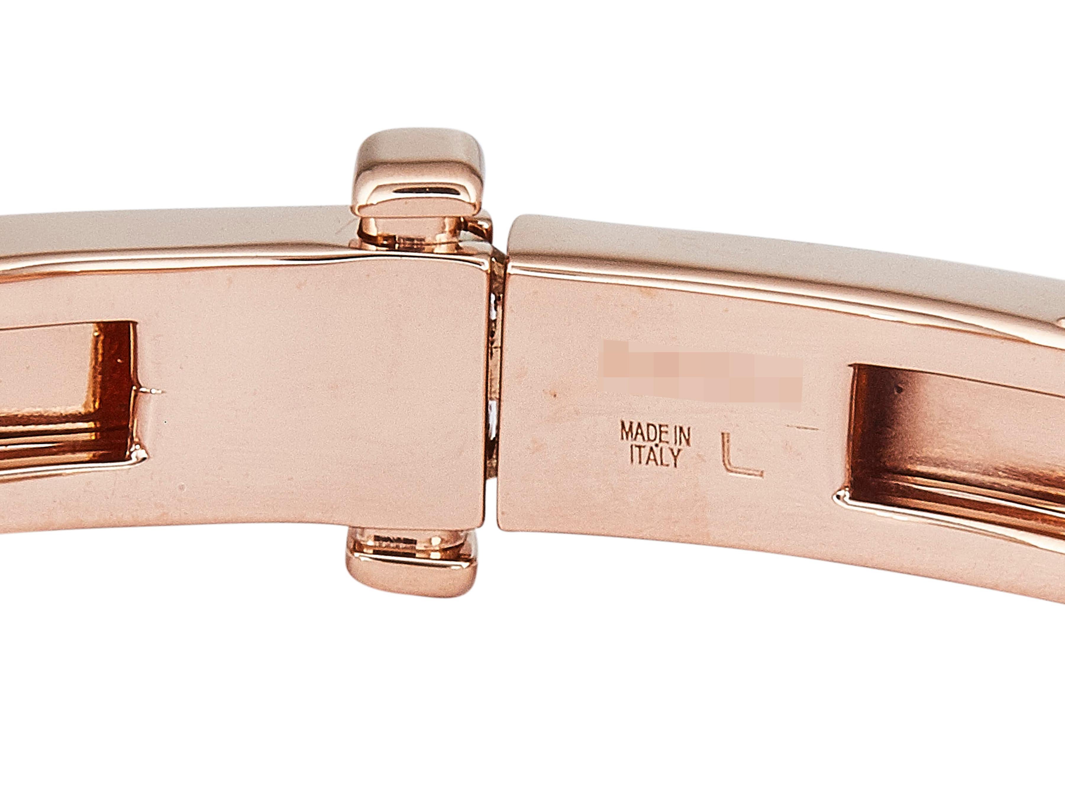 Bulgari B.zero1 Pulsera de oro rosa de 18 quilates Talla grande en Excelente estado para la venta en New York, NY