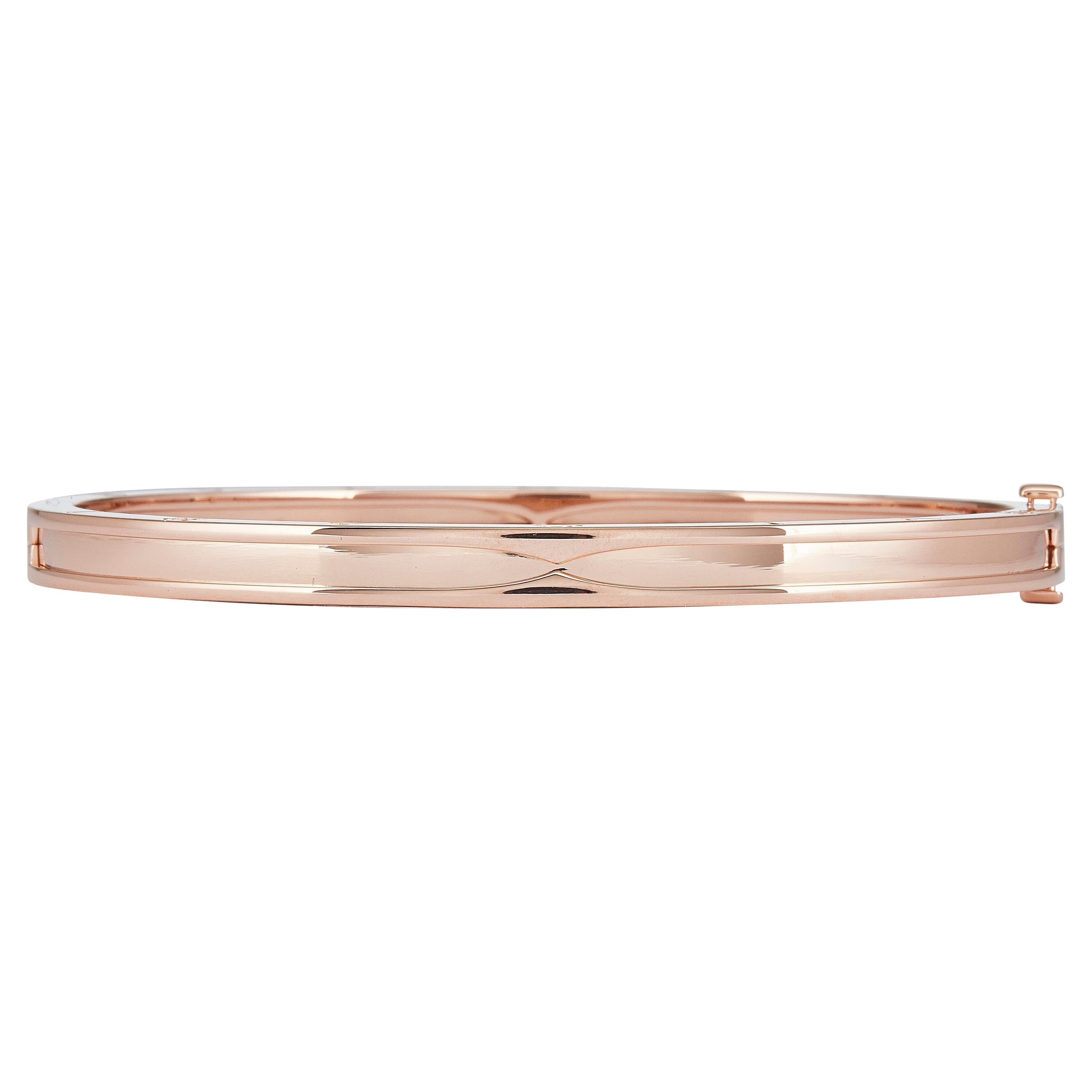 Bulgari B.zero1 Pulsera de oro rosa de 18 quilates Talla grande