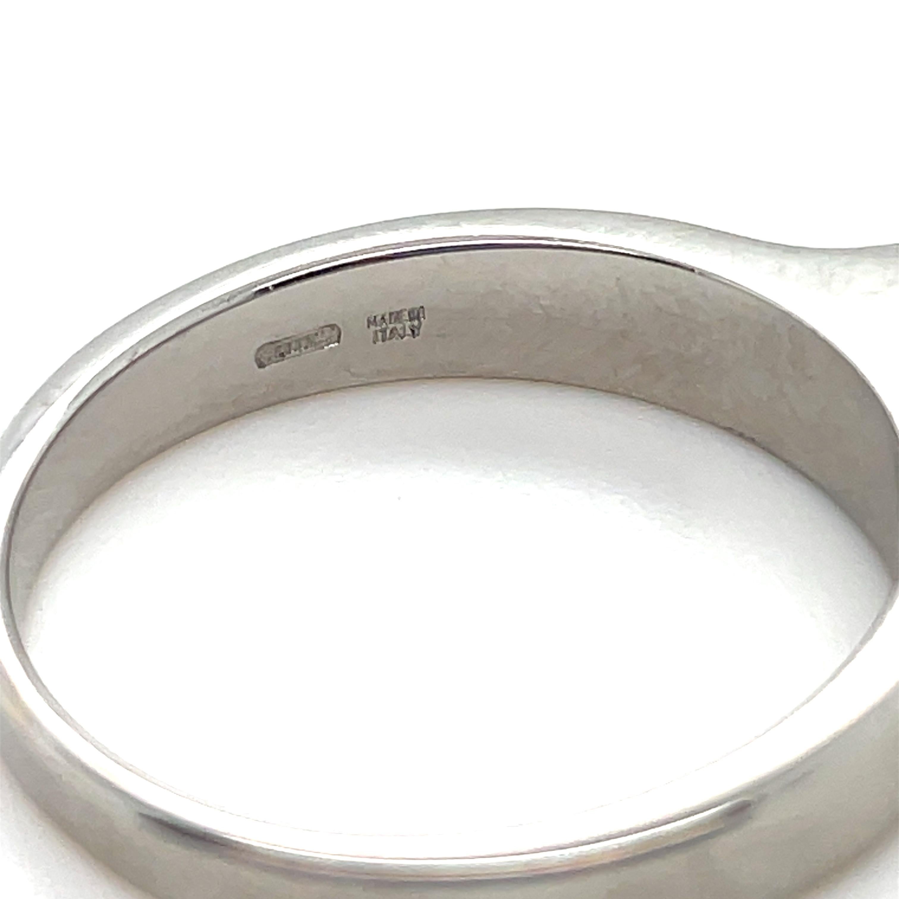 Bulgari, Anello Charm B.zero1 in oro bianco 18 carati e diamanti In condizioni ottime in vendita a Chicago, IL