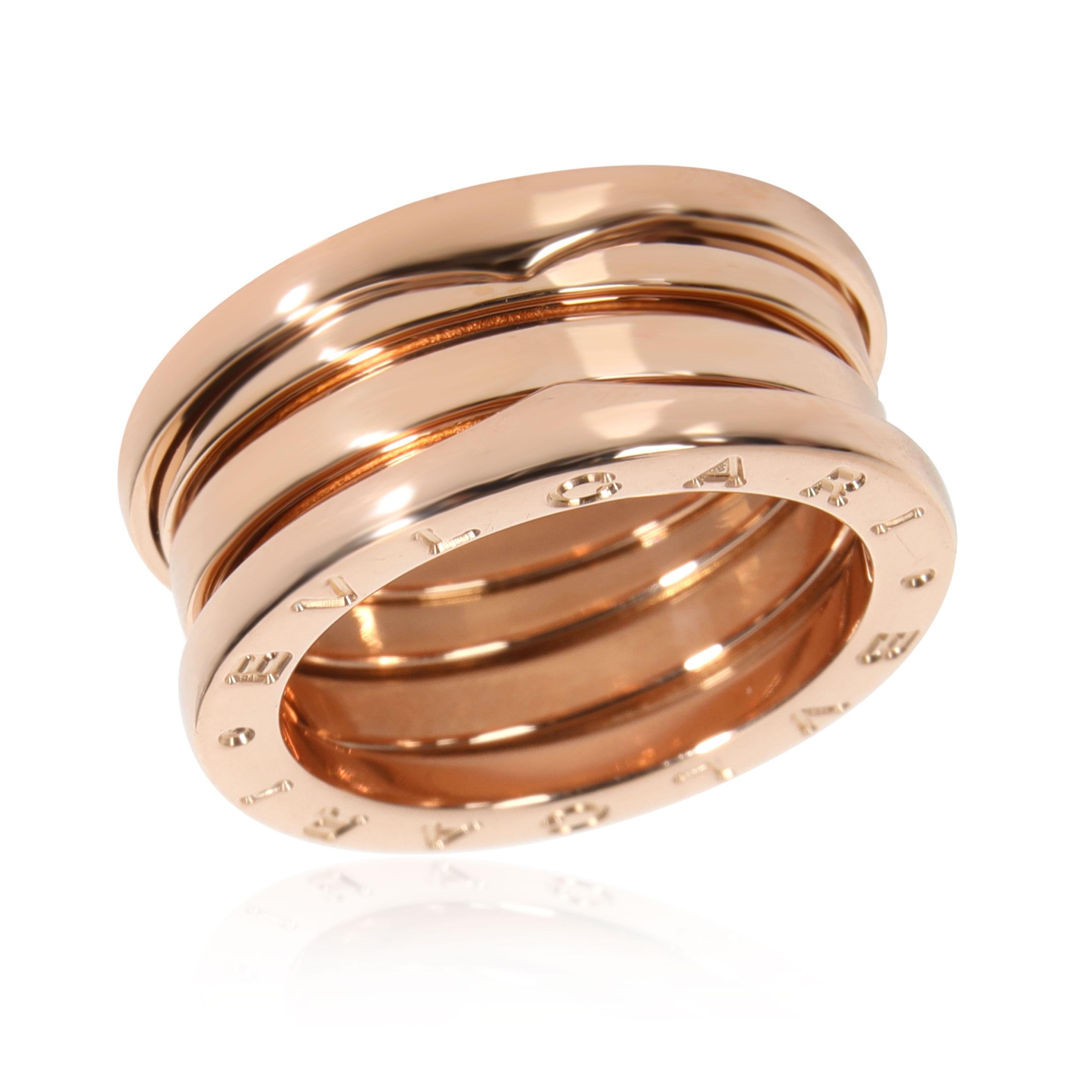Bulgari B.zero1 Band in 18K Rose Gold In Excellent Condition In New York, NY