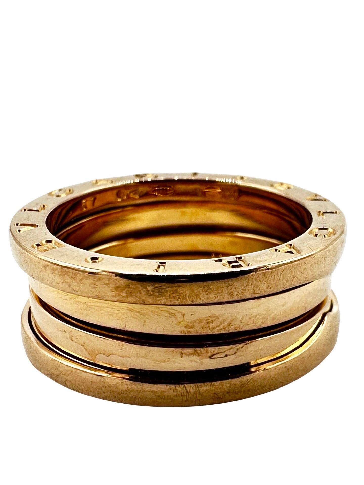 Anello Bulgari B.zero1 in oro rosa 18K in vendita 1