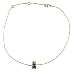 Bulgari B.Zero1 Black Ceramic Rose Gold Pendant Necklace