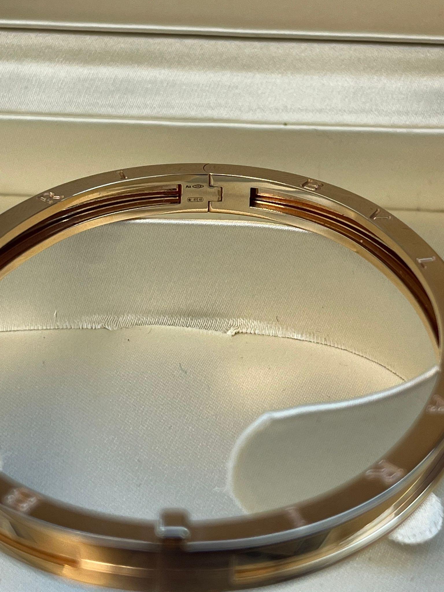 Bulgari B.Zero1 Bracelet 18K Rose Gold Bangle For Sale 5