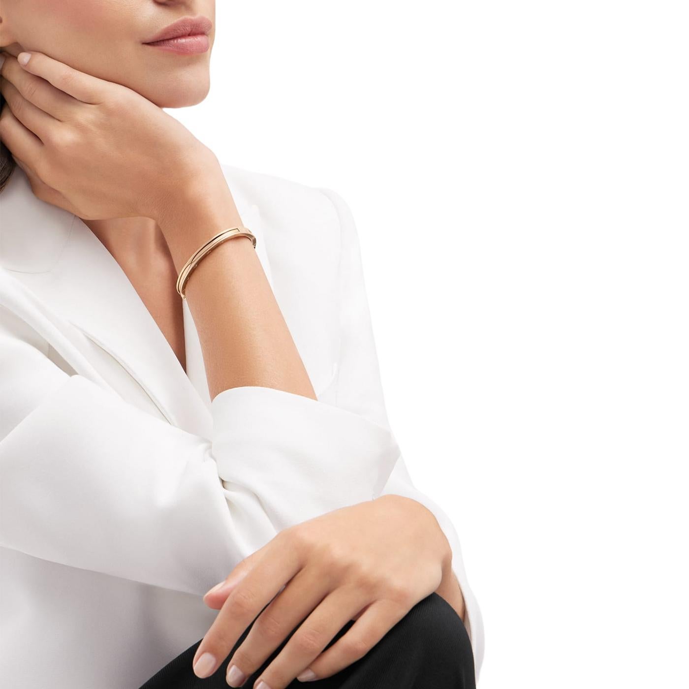 Bulgari B.Zero1 Bracelet 18K Rose Gold Bangle For Sale 8