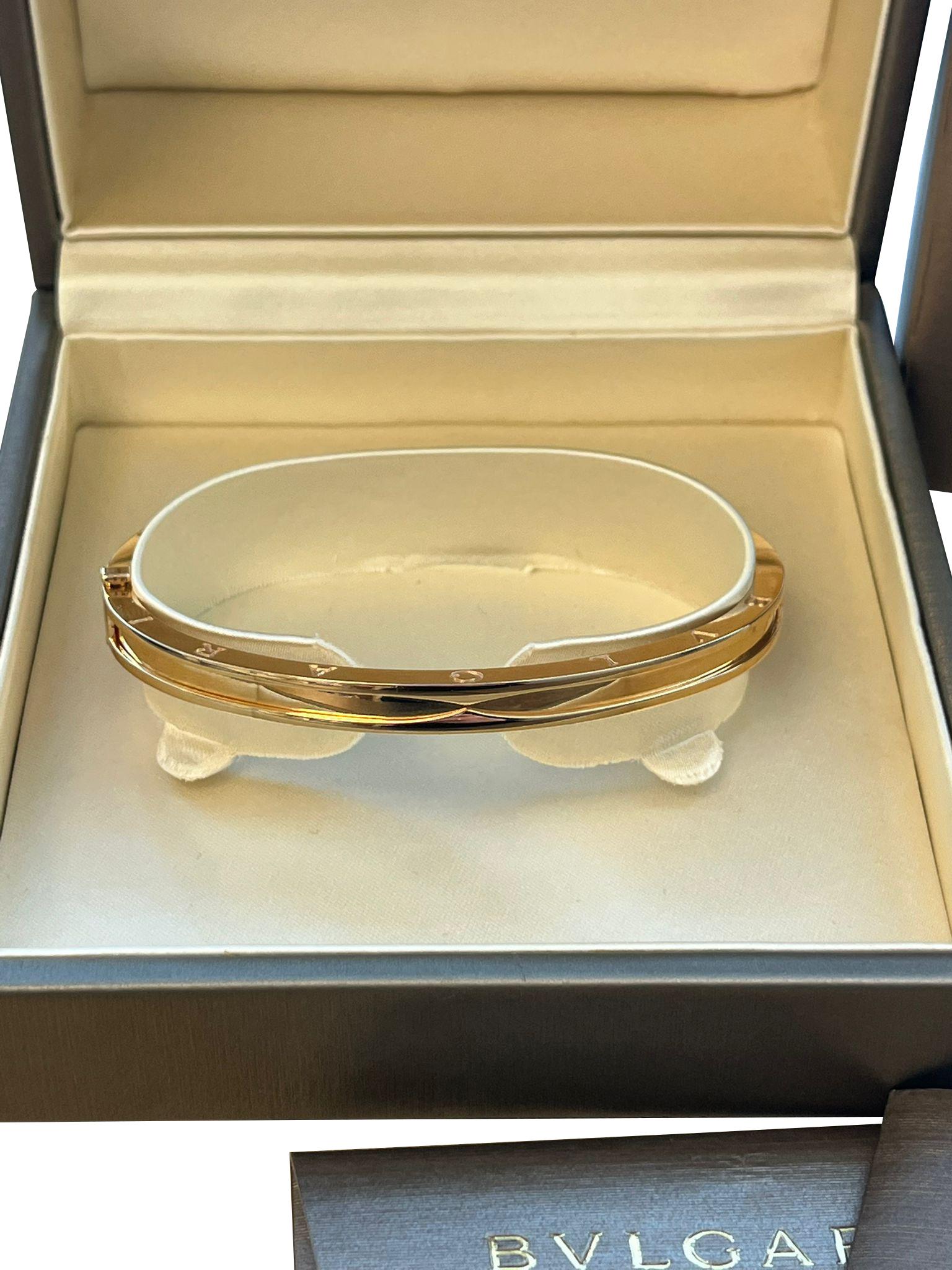 Bulgari B.Zero1 Bracelet 18K Rose Gold Bangle For Sale 3