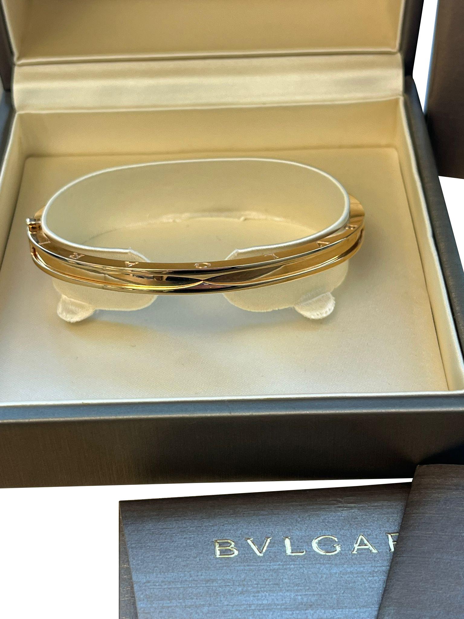 Bulgari B.Zero1 Bracelet 18K Rose Gold Bangle For Sale 4