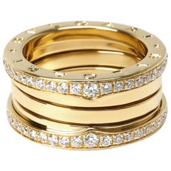 Bulgari B.zero1 Diamond Ring in 18 Karat Yellow Gold
