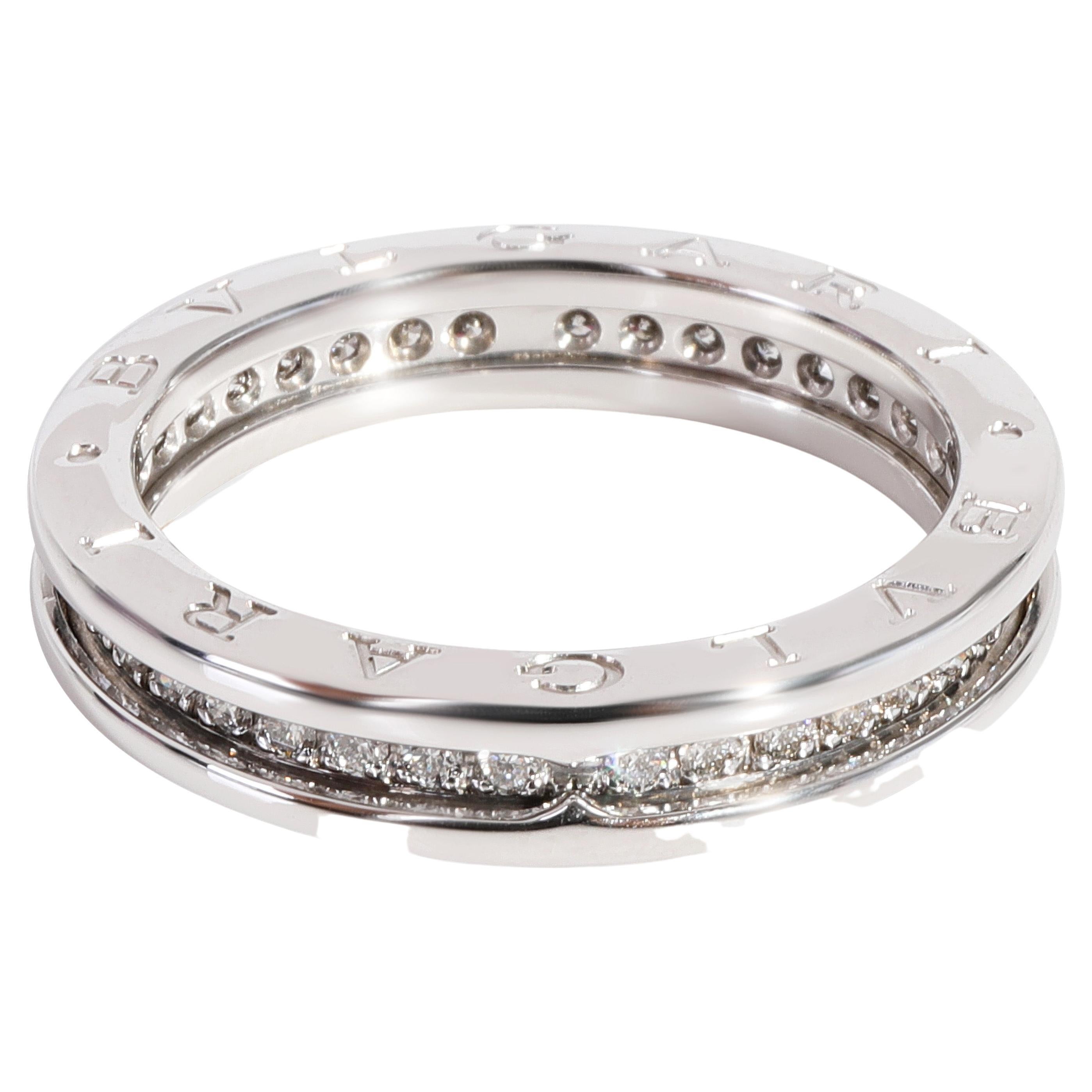 Bulgari B.zero1 Diamond Ring in 18K White Gold 0.45 CTW For Sale