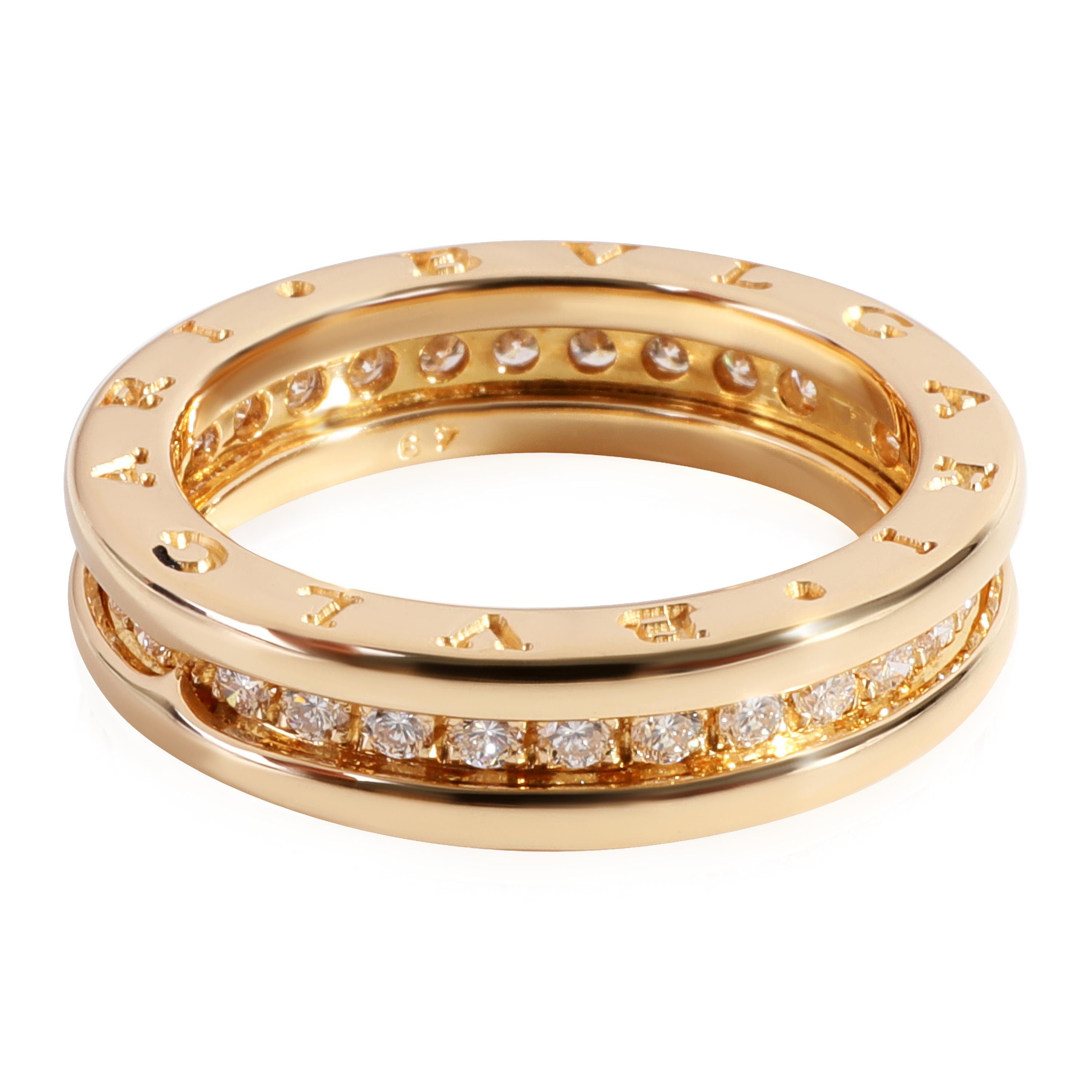 Bulgari B.Zero1 Diamond Ring in 18k Yellow Gold 0.45 CTW For Sale at ...