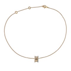 Bulgari B.Zero1 Diamond Tri Color Gold Pendant Necklace