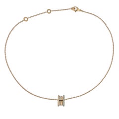 Bulgari B.Zero1 Diamond Tri Color Gold Pendant Necklace