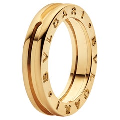 Bulgari B.zero1 One Band Ring In Solid 18K Yellow Gold Size 54