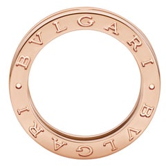 Bulgari B.zero1 Ein-Ring aus massivem 18K Roségold Größe 54