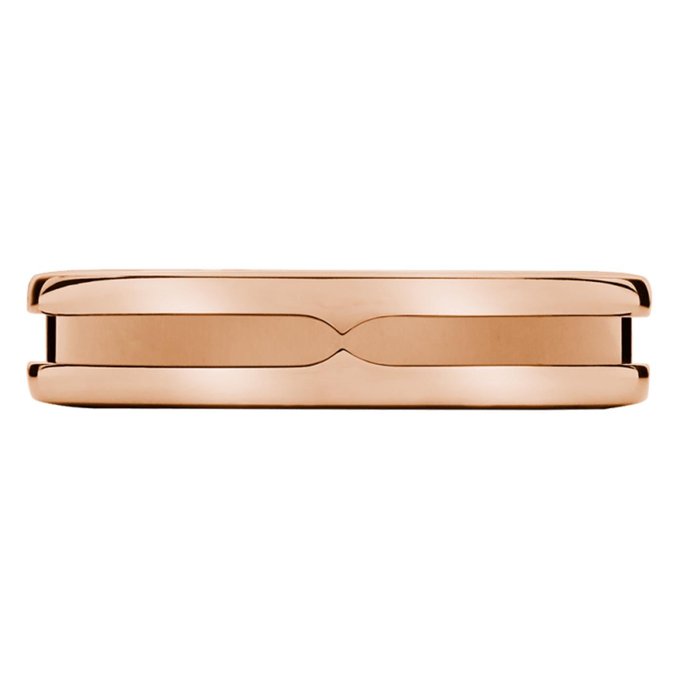 Moderniste Bulgari B.zero1, bague à un anneau en or rose 18 carats massif, taille 54 en vente