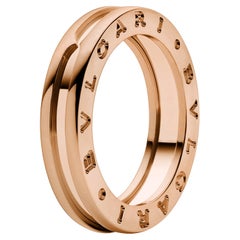Bulgari B.zero1 One Band Ring Solid 18K Rose Gold Size 54