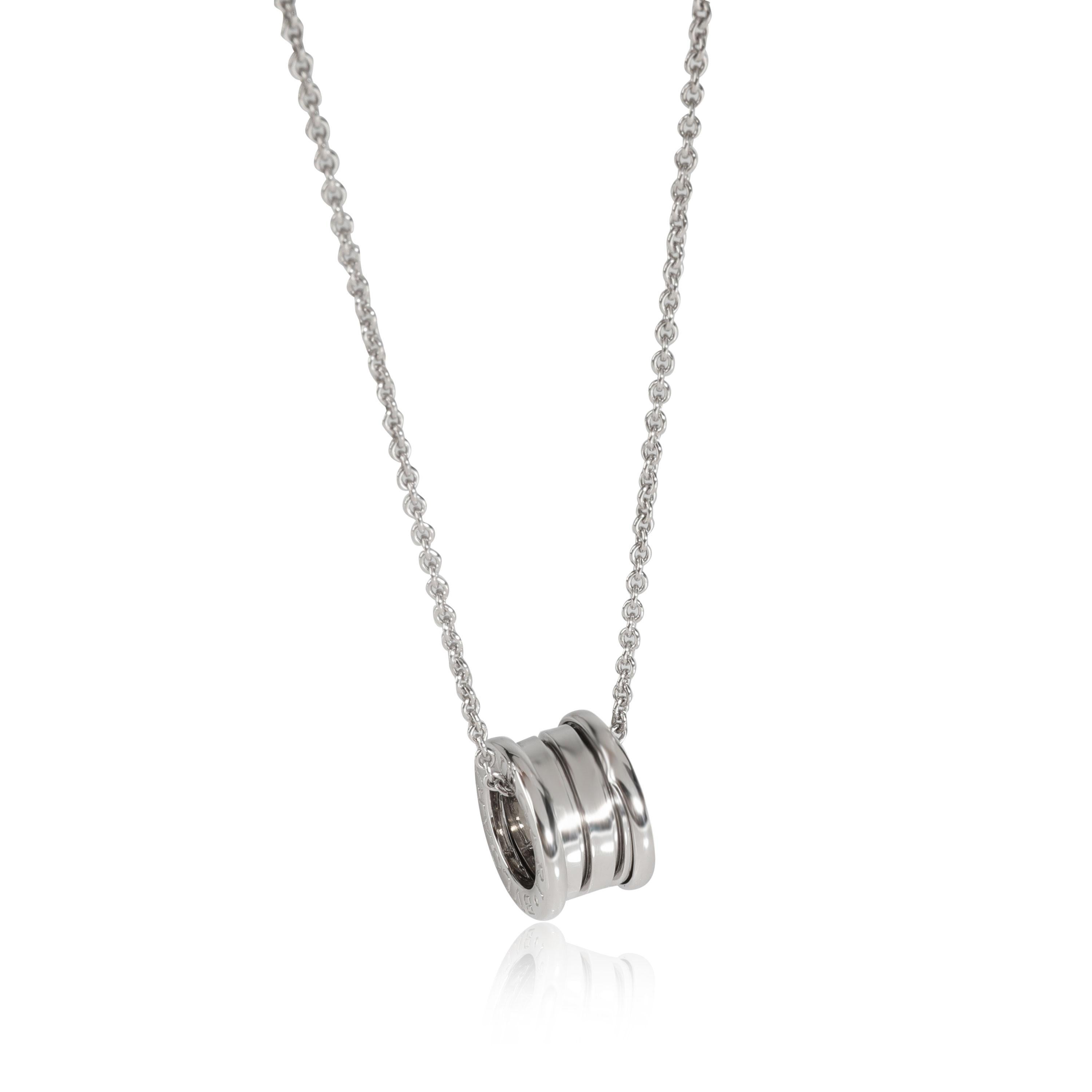 Bulgari B.Zero1 Pendant in 18kt White Gold

PRIMARY DETAILS
SKU: 112746
Listing Title: Bulgari B.Zero1 Pendant in 18kt White Gold
Condition Description: Retails for 3600 USD. In excellent condition and recently polished. Chain is 16 inches in