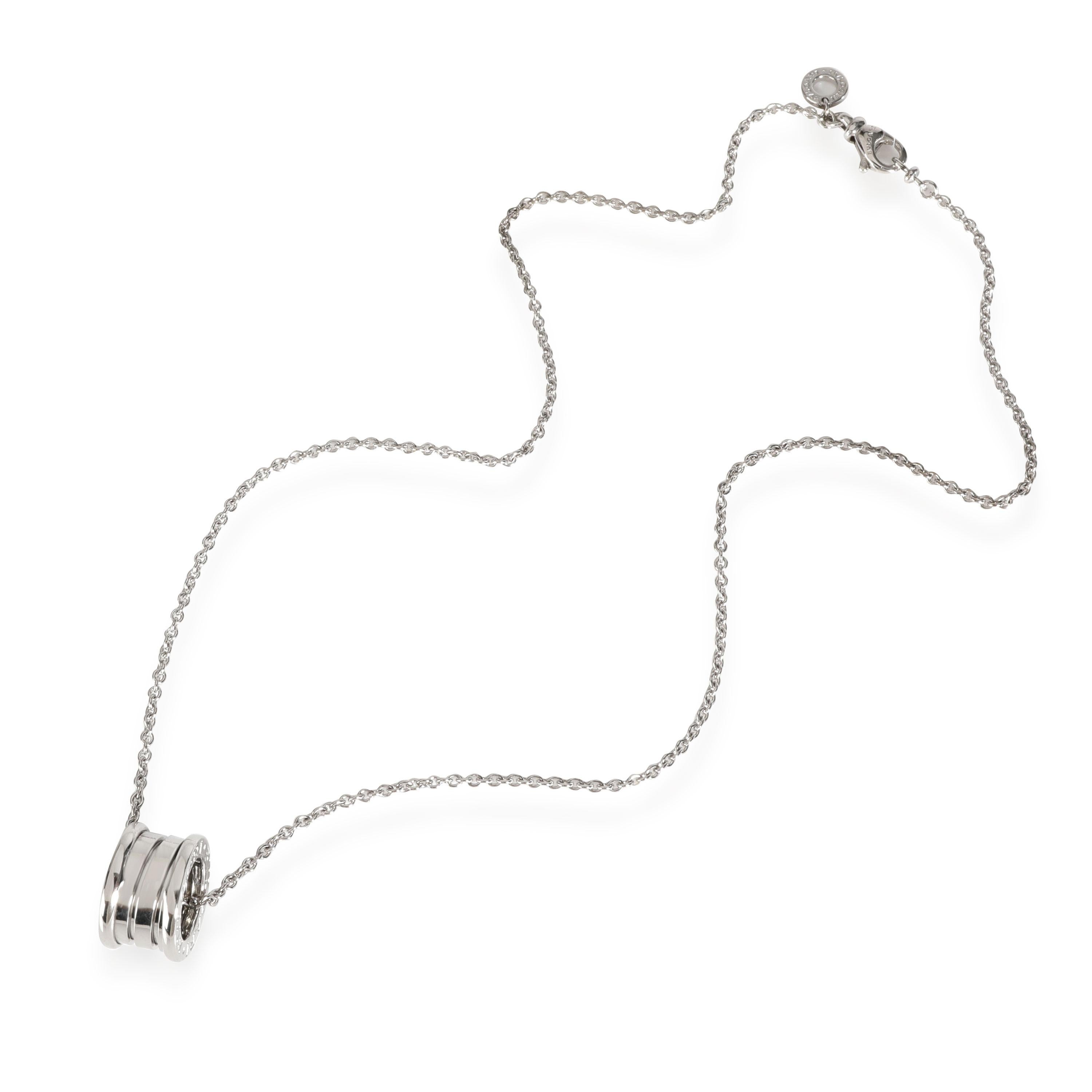 Bulgari B.Zero1 Pendant in 18kt White Gold In Excellent Condition For Sale In New York, NY