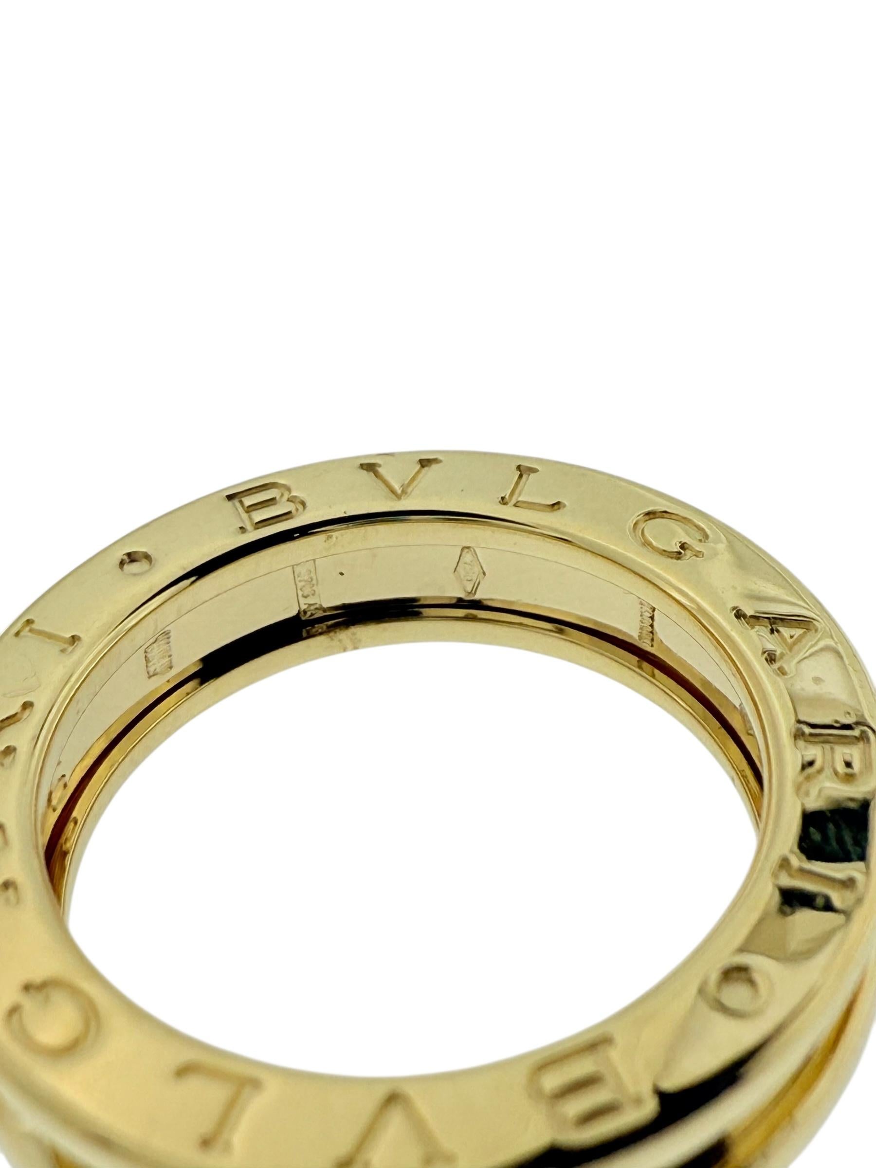 Bulgari B.Zero1 Ring 18 karat Yellow Gold 1 Row For Sale 1