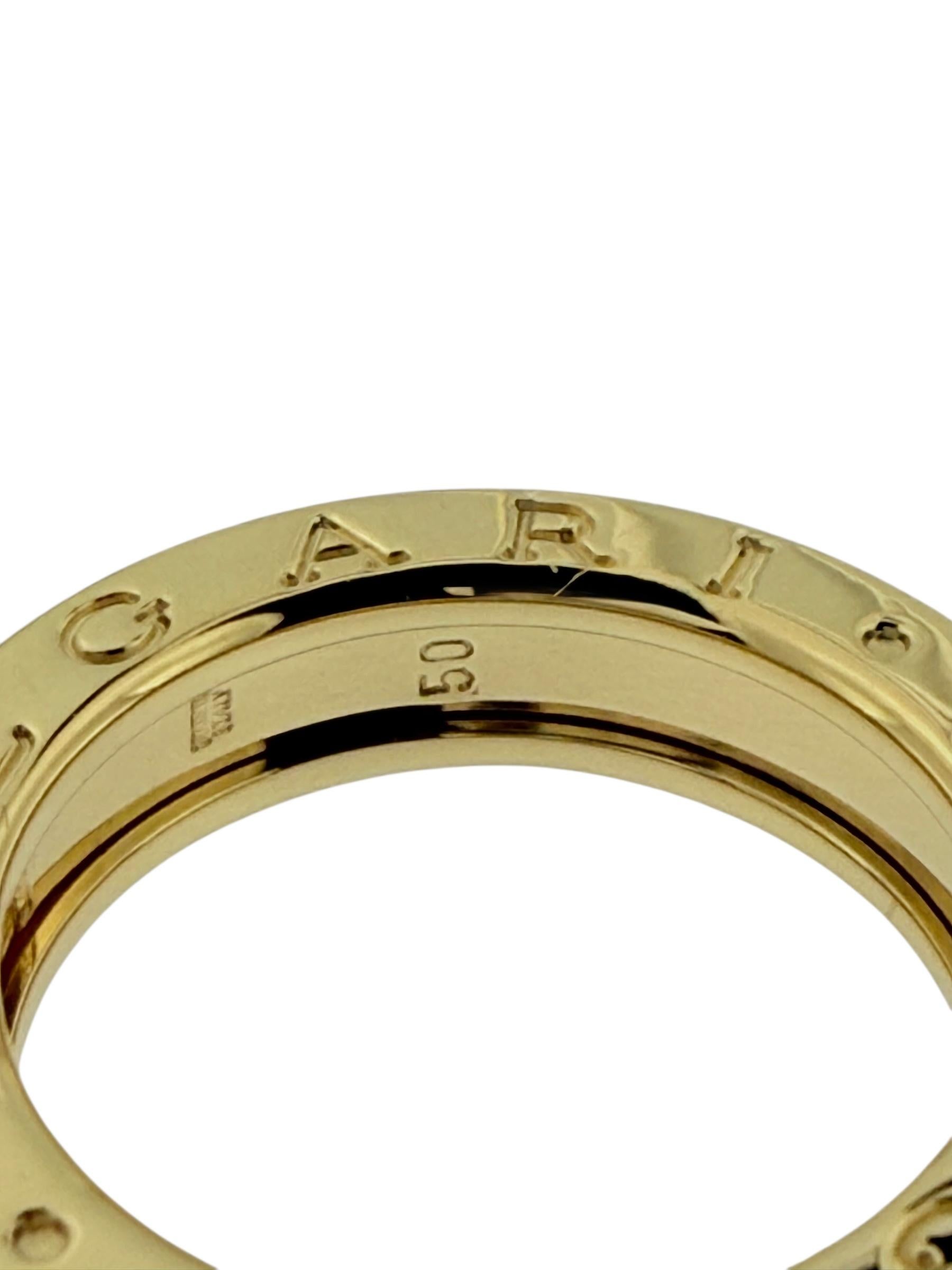 Bulgari B.Zero1 Ring 18 karat Yellow Gold 1 Row For Sale 2