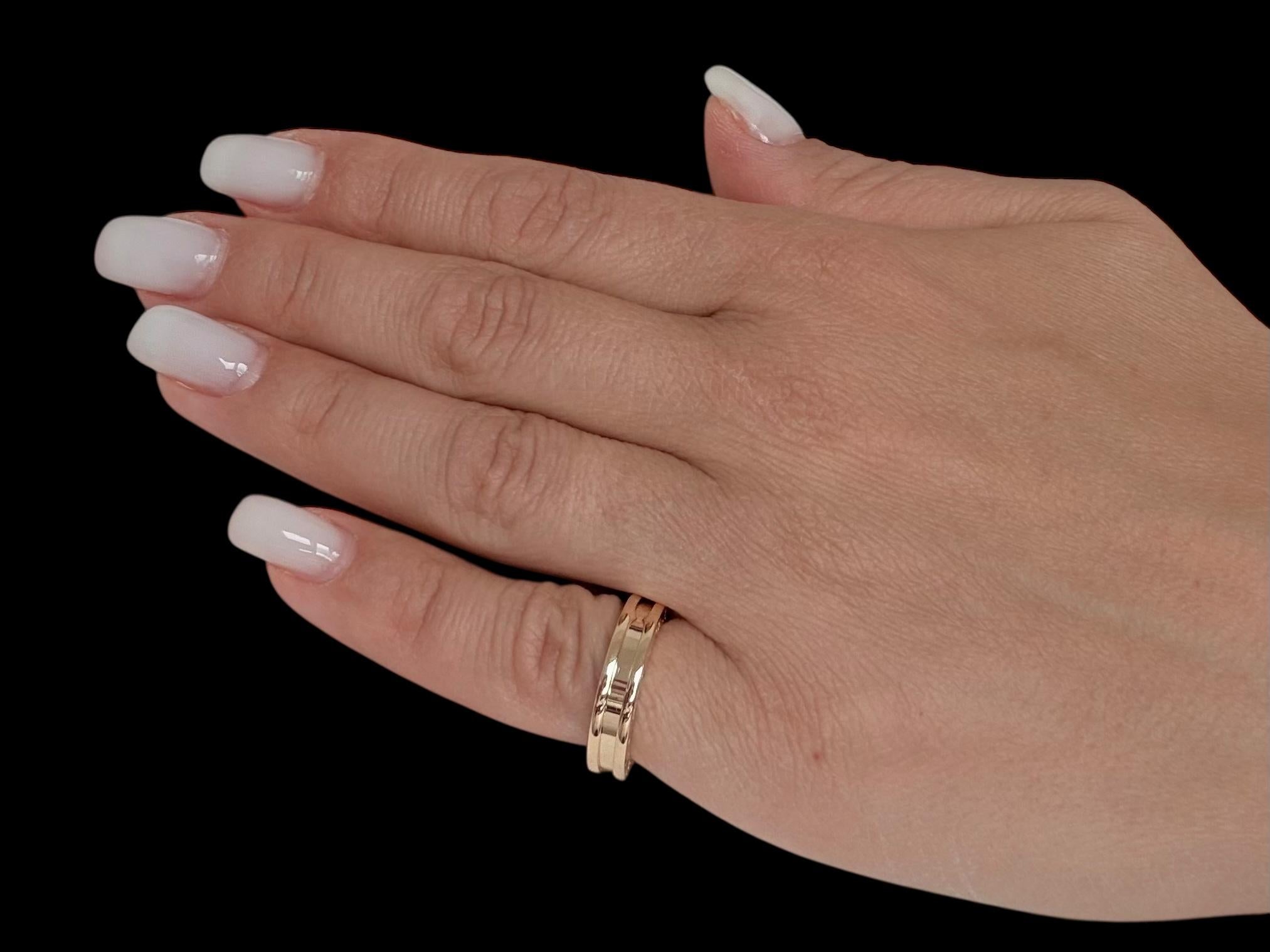 Bulgari B.Zero1 Ring 18 karat Yellow Gold 1 Row For Sale 4