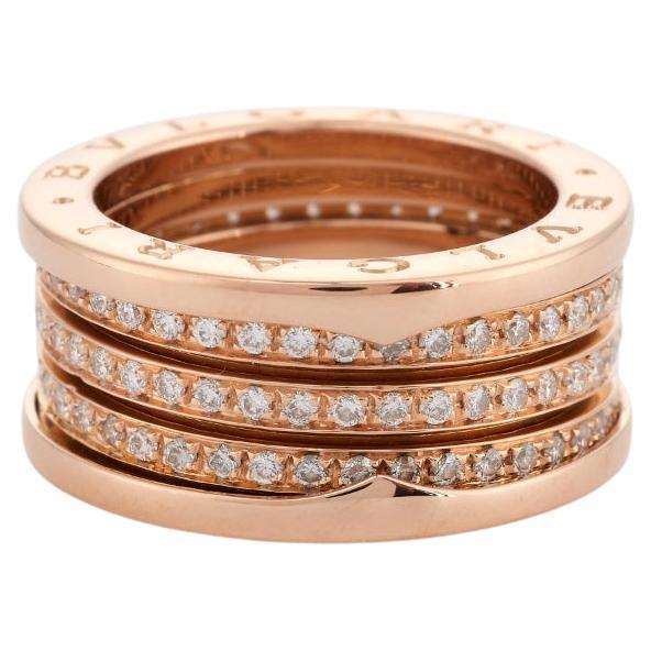 BULGARI B.Zero1 bague en or rose et diamants