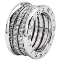 BULGARI - Anillo B.Zero1 de oro blanco y diamantes