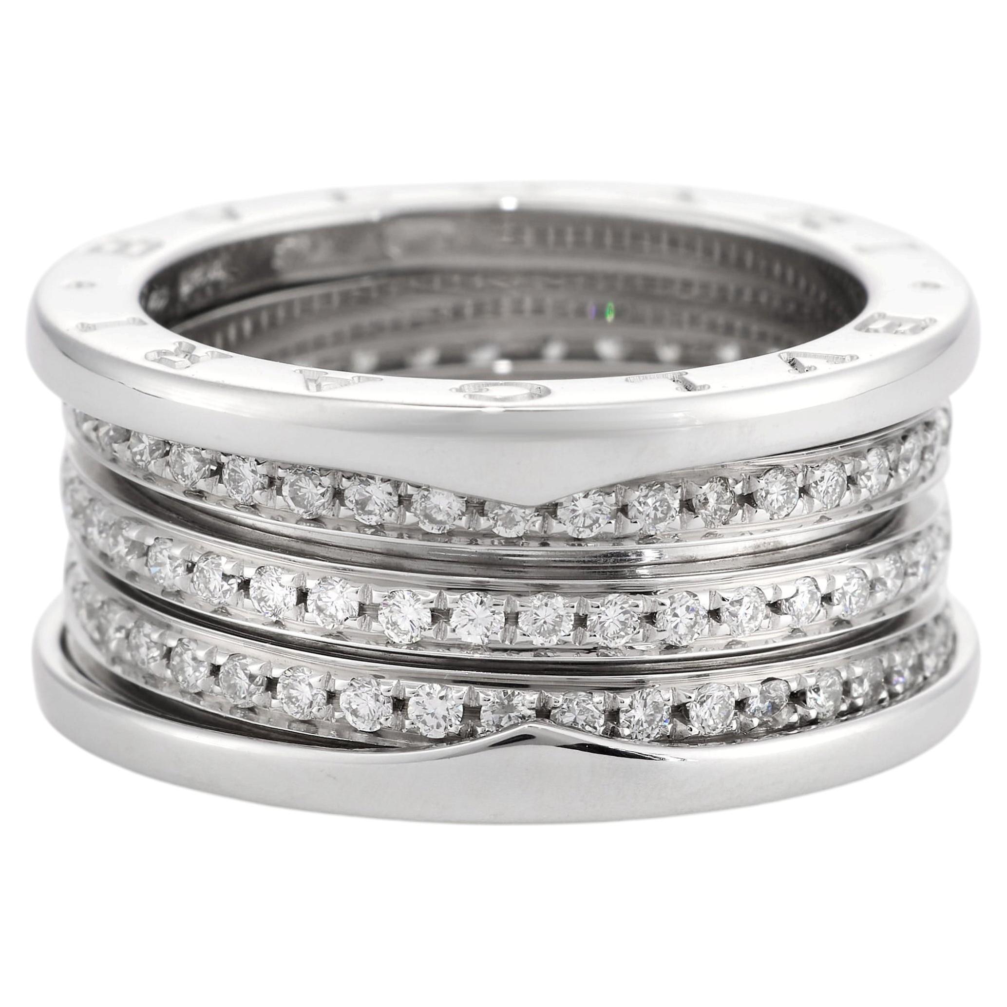 BULGARI B.Zero1 18k White Gold Diamond Ring, 1.30ct, Circa 2015