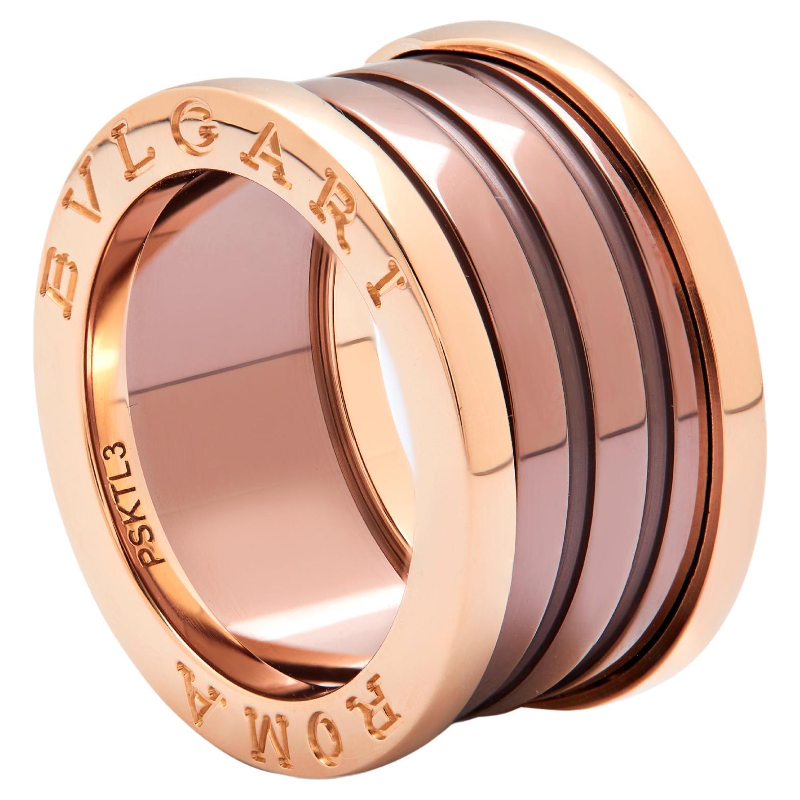 Anello Bulgari BZero1 in oro rosa e bronzo