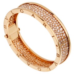 Bulgari Bzero1 Rose Gold Diamond Bangle Bracelet