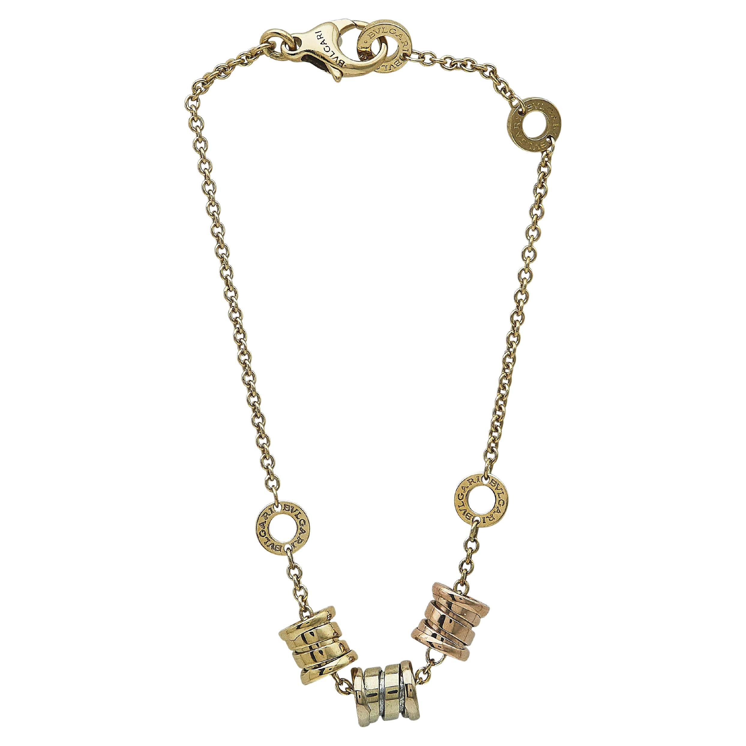 Bulgari B.zero1 Pulsera Tres Elementos Oro Tricolor 18K en venta