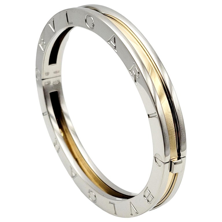 Bulgari Two-Tone 18 Karat Yellow Gold and Stainless Steel