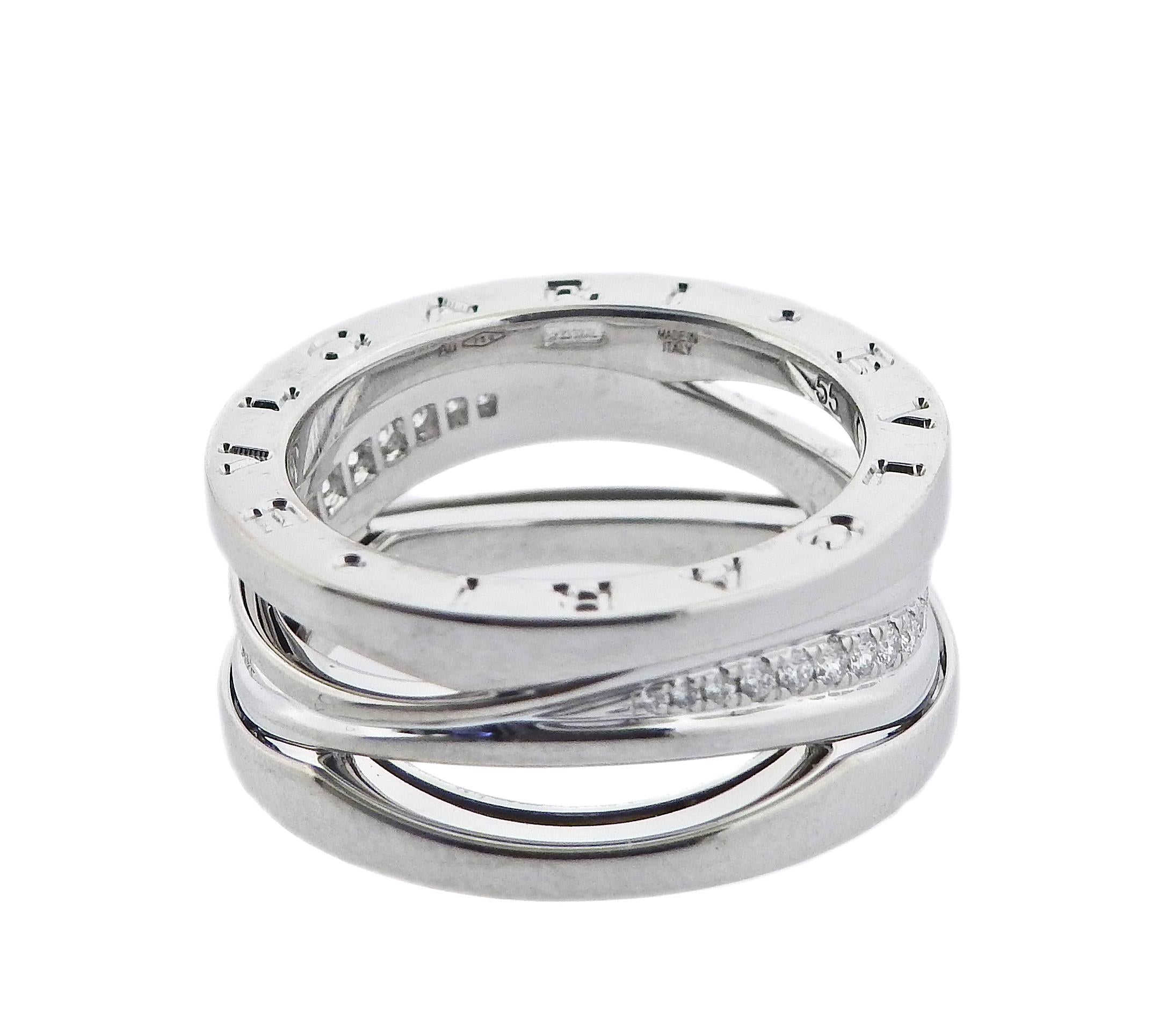 Bulgari B.Zero1 Weißgold-Diamantring (Rundschliff) im Angebot
