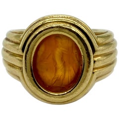 Bulgari Carnelian Intaglio Ring